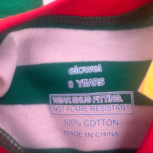 Unisex Fitted Pajamas size 8 NWT - Picture 4 of 4